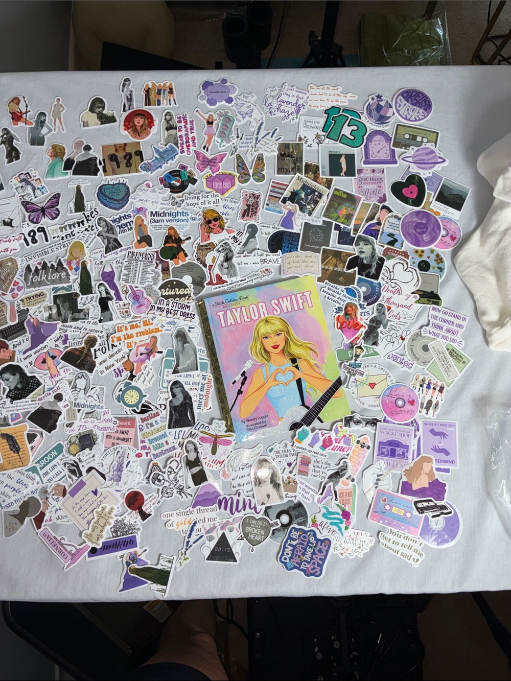Taylor Swift 285 vinyl sticker lot plus little golden book perfect party favors
